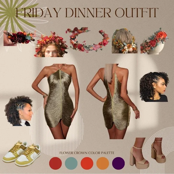 Bluma Halterneck Fringe Mini Dress In Olive — Medium - Picture 10 of 10